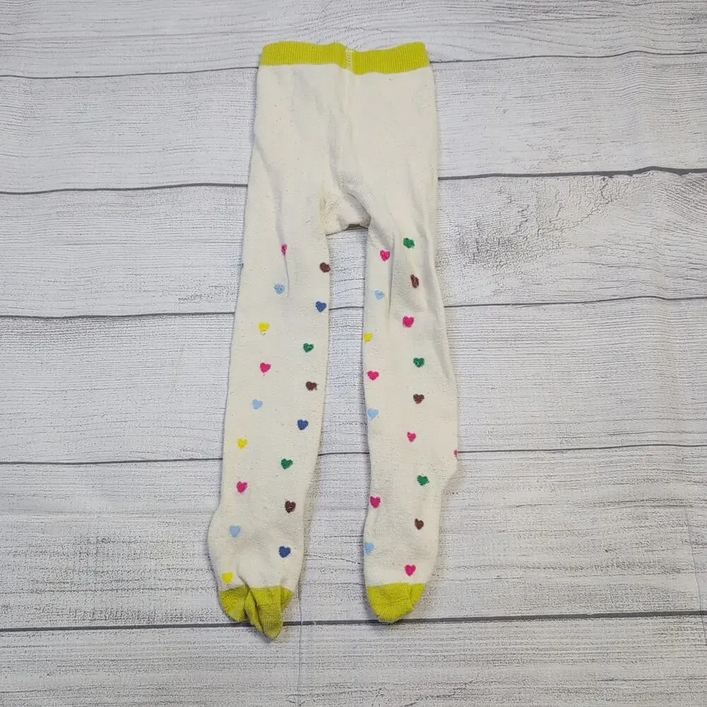 3/4 Baby Boden Heart Tights